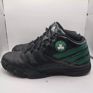 Vintage Adidas Boston Celtics NBA High Top Shoes Mens Size 11 175005 Black/Green